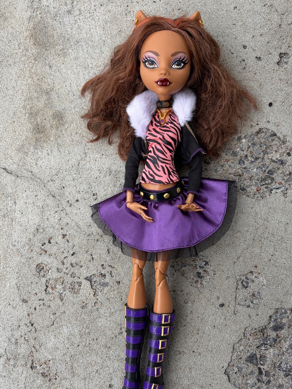 read description!!! monster high frightfully tall  clawdeen